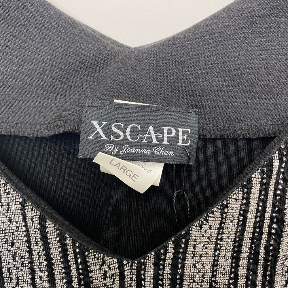 Vintage Xscape glitter striped Y2K blouse - Picture 4 of 5